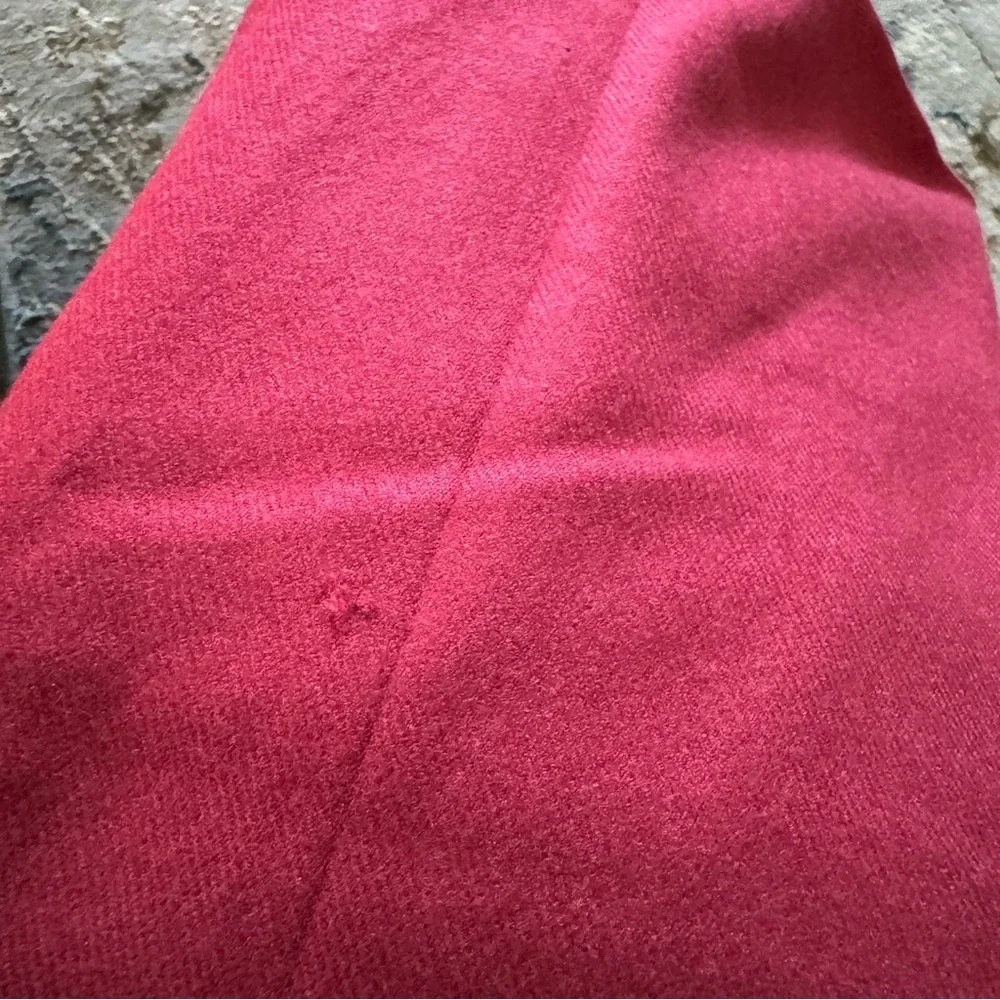 Luxurious Deep Red Fringe Wrap Scarf – 25” x 70”
